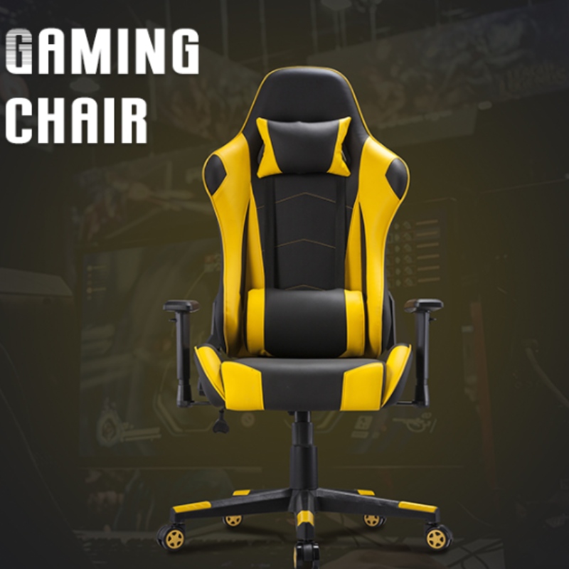 Hráč pu kožená závodní herní židle skládací židle hrací hrací kancelář Compute Gaming Chair s LED Light